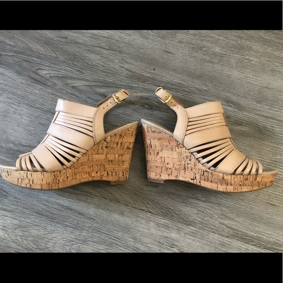 Franco Sarto Cork Wedge Sandals, Size 7 - Picture 4 of 7